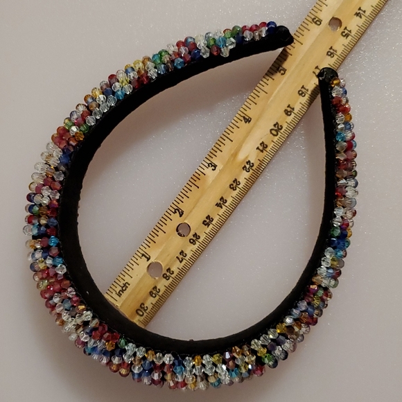 CRYSTAL covered headband dazzling prom wedding NWOT - Picture 8 of 9